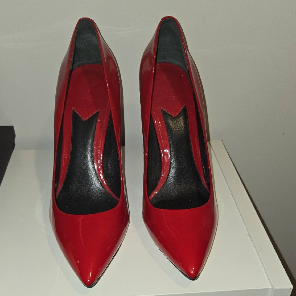 Brian Atwood Glossy Red Heels